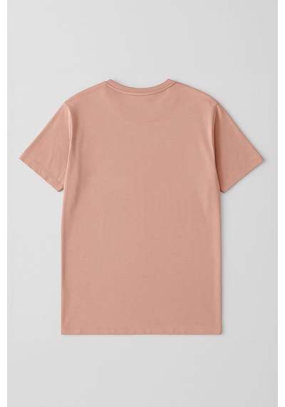 Markapia Woman Kadın %100 Pamuk Basic T-shirt Somon
