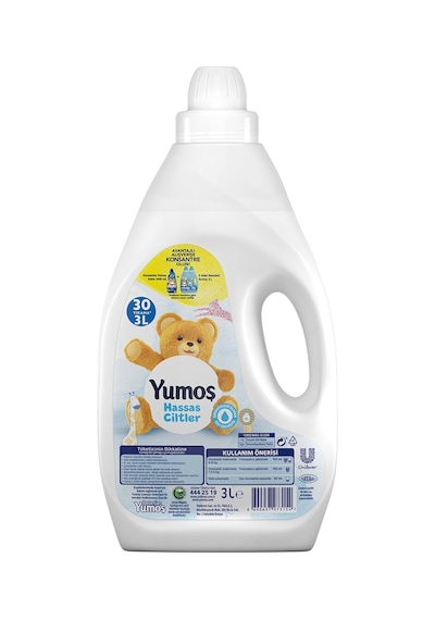 Yumoş Yumuşatıcı Hassas Ciltler İçin 3000 Ml 30 Yıkama 3 Adet