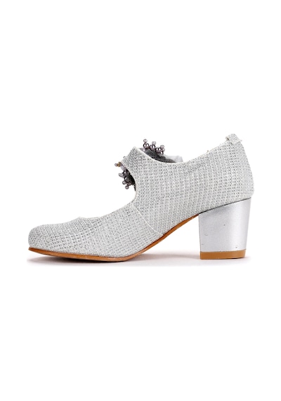 Kiko Kids Angelina Günlük Kız Çocuk 4 Cm Topuklu Abiye Ayakkabı Sedef