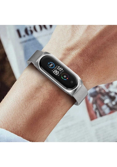 Xiaomi Uyumlu Mi Band 7 Kordon Milano Loop Metal Kordon
