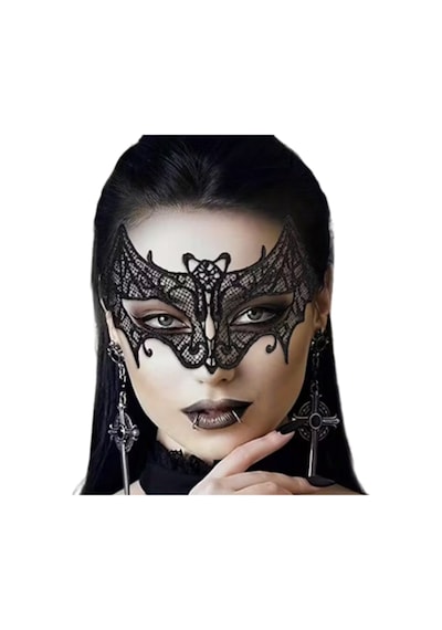 Kadın & Erkek Halloween Dantel Maske Siyah Venedik Tarzı Maske Balosu Göz Maskesi, Kostüm Ve Parti