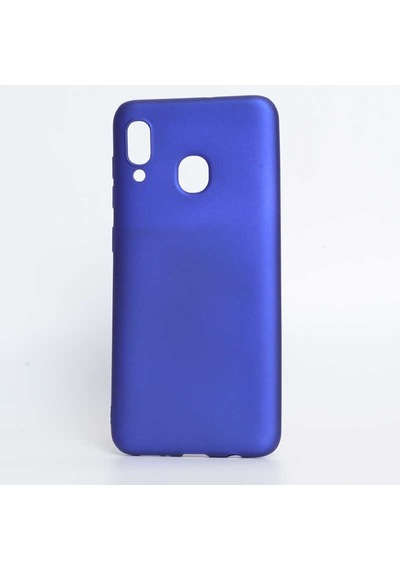 Samsung Uyumlu Galaxy A20 Kılıf Zore Premier Silikon Kapak-Siyah