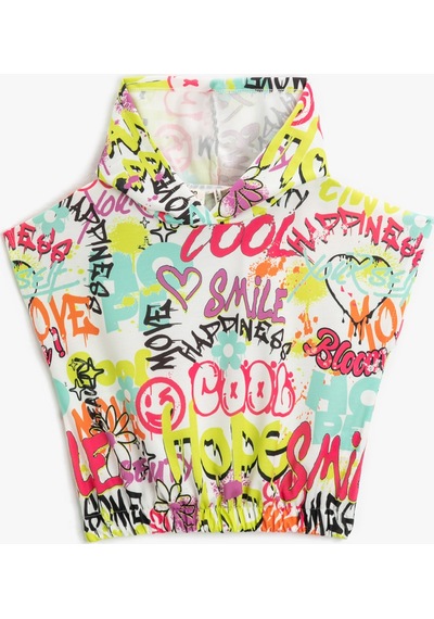 Koton Kolsuz Kapşonlu Sweatshirt Crop Grafiti Baskılı Ekru Desenli 3skg10127ak 3SKG10127AK0D1 Ekru Koton Kolsuz Kapşonlu Sweatshirt Crop Grafiti Baskılı Ekru Desenli 3skg10127ak 3SKG10127AK0D1 Ekru