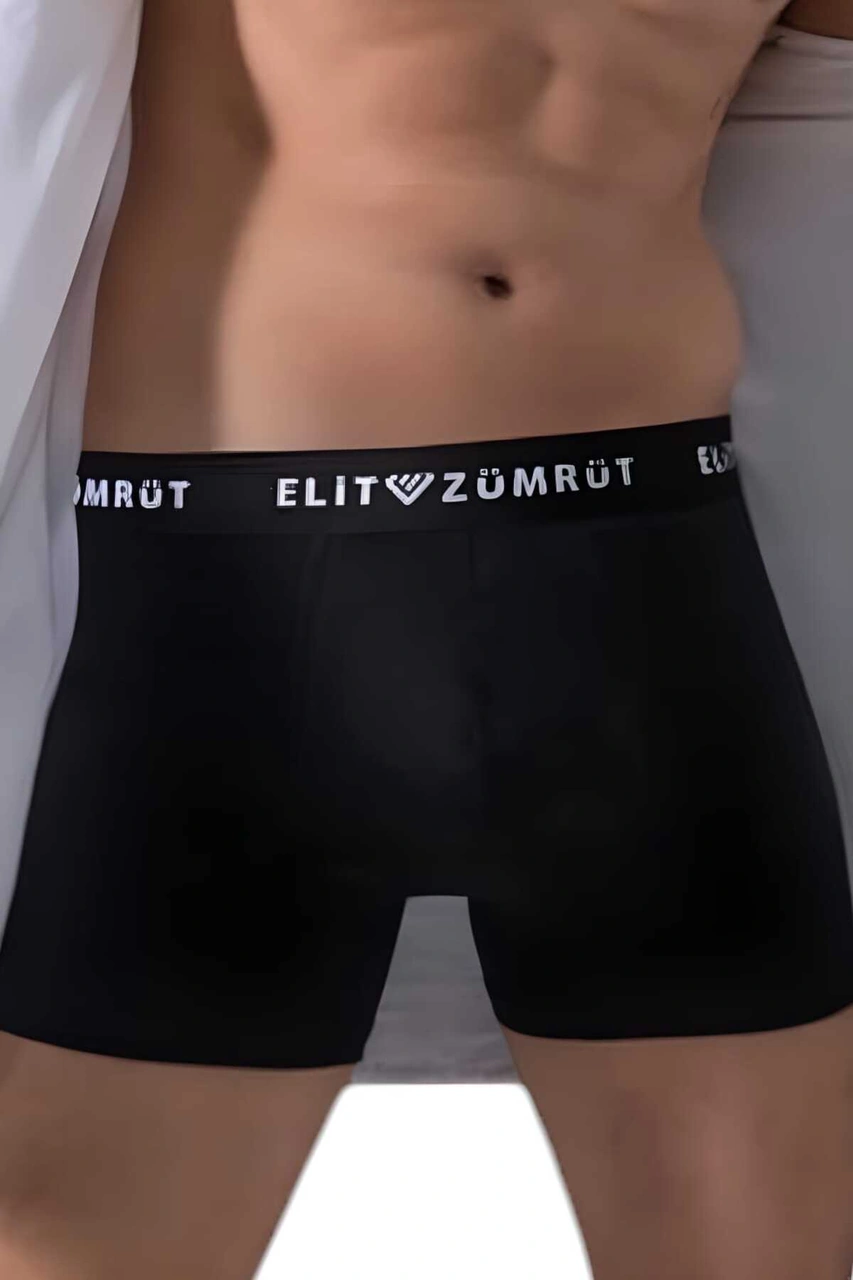 Tezzgelsin Erkek Pamuklu Likralı 6'lı Boxer Siyah - Lacivert - Mavi