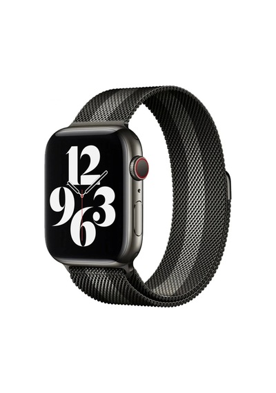 Apple Watch 38mm Metal Mıknatıslı Kordon - Siyah-beyaz Çok Renkli