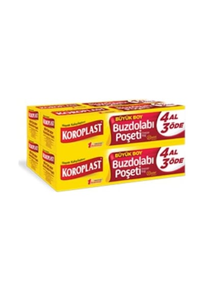 Koroplast Büyük Boy Buzdolabı Poşeti 20'li 4 Paket 30 x 45 CM