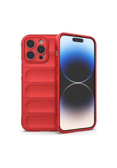 Apple İphone Uyumlu 16 Pro Max Kılıf Optimum Silikon - Kırmızı Çokrenkli