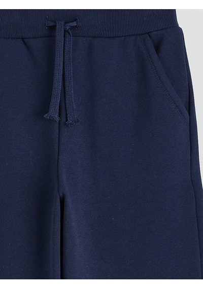 LC Waikiki Lcw Kids Lacivert Beli Lastikli Kız Çocuk Eşofman Altı Dark Navy