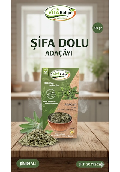 Adaçayı 100 Gr Herbal Tea Sage