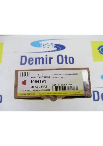 7716094-7605191 Buji Bobin Kablo Takımı Enjeksiyonl 1,4 Uno 70 S