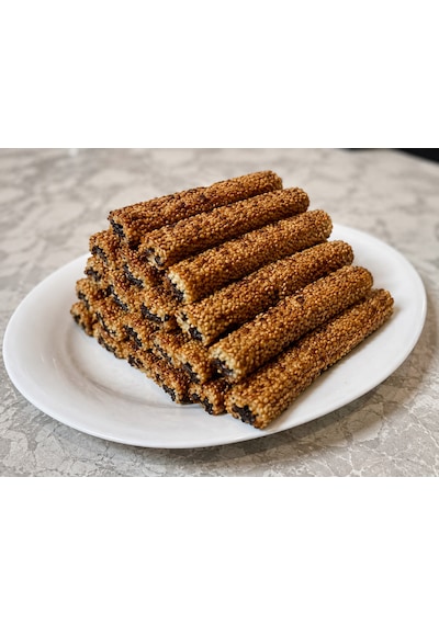 Yumuşak Susamlı Hurma Rulosu Bol Susamlı, Doğal Hurma Dolgulu, Geleneksel Lezzet 1 Kg