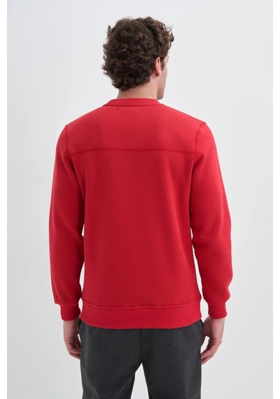 Cazador 3 İplik Şardonlu Sweatshirt 5161 Kırmızı Kırmızı