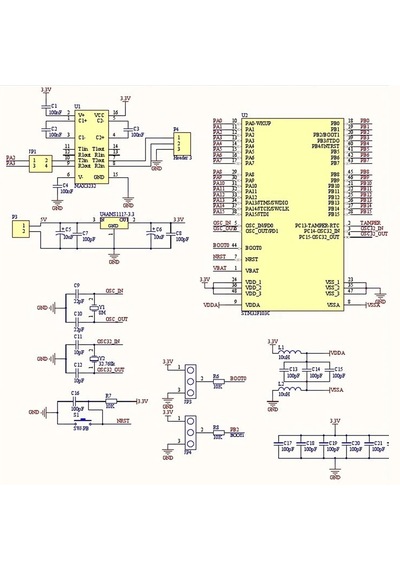 Alkatronik-Stm32F103C6T6 Arm Cortex-M3 Bluepill 72Mhz Cpu 32K Flash Tqfp48