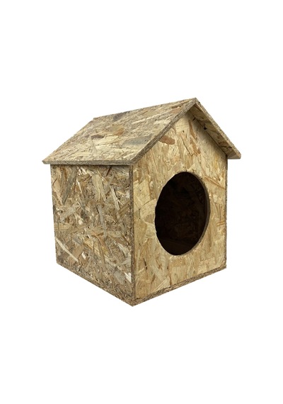 Goxawee Kedi Evi Dış Ortam Uygun Ahşap Kedi Evi Osb 40x35x30 Cm