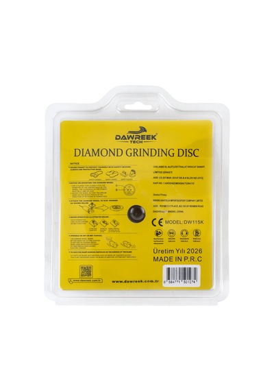 Dawreek Dt016cd 115mm Segmentli Turbo Elmas Taşlama Diski