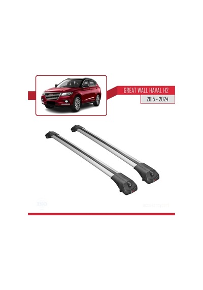 Great Wall Haval H2 2015 Ve Sonrası İle Uyumlu Ace-1 Ara Atkı Tavan Barı Gri