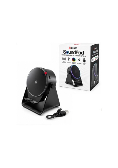 Enkado Ekd-s10 Soundpad Bluetooth Hoparlör 5'i 1 Arada 5w 2000 Mah - Siyah İndüksiyon Ses Yükseltici