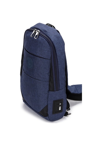 Strong Kulaklık Çıkışlı Tek Kol Göğüs Ve Sırt Çantası ,çapraz Çanta Body Bag Tk02 Lacivert