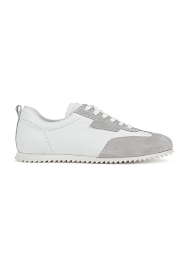Ziya, Erkek Hakiki Deri Sneaker 1611026z441 Beyaz 1611026z441 500