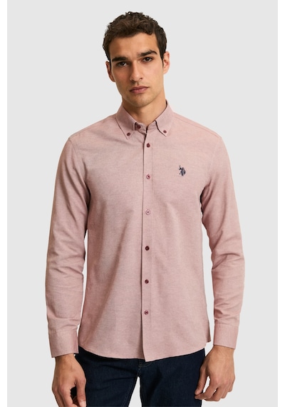 U.s. Polo Assn. Erkek Vişne Gömlek Basic 50324708-vr223