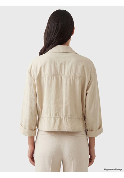 Lcw Everyday Yeşil Oversize Modal Karışımlı Kadın Ceket