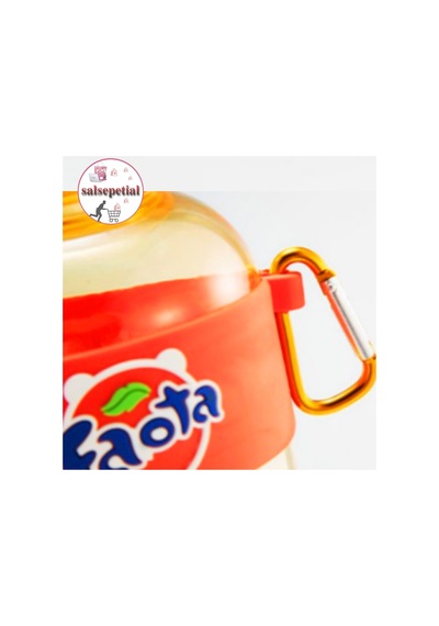 Mini Renkli Su Şişesi 350ml Figürlü Renkli Mini Suluk Matara 350ml Turuncu
