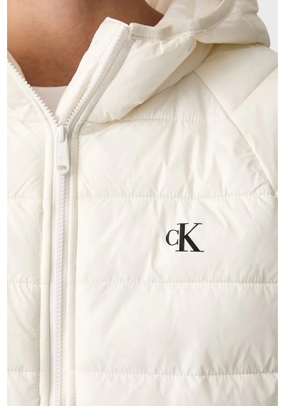 Calvin Klein Kapitoneli Regular Fit Kapüşon Yaka Mont Lv047g505gyas Bayan Mont Lv047g505g Yas Krem