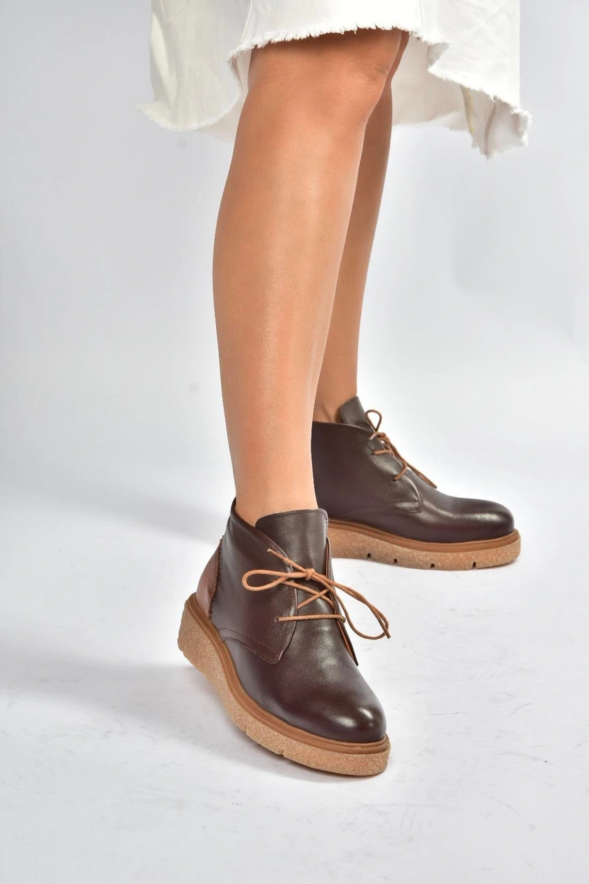 Fox Shoes V555011003 Kahverengi Hakiki Deri Comfort Ortopedik Taban Bağcıklı Kadın Bot Kahverengi-hakiki Deri Fox Shoes V555011003 Kahverengi Hakiki Deri Comfort Ortopedik Taban Bağcıklı Kadın Bot Kahverengi-hakiki Deri