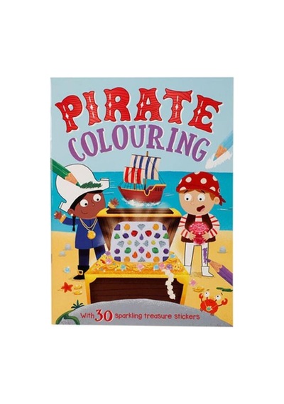 Crystal Stickers Colouring: Pirate Colouring