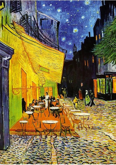 Yappuzz Kafe Terasta Gece 1000 Parça Puzzle