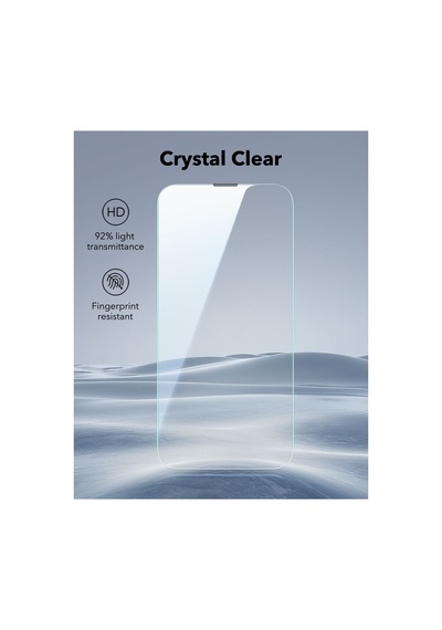 İphone 16e/14/13 Pro/13 Anti-static Temperli Full Cam Ekran Koruyucu Kolay Kurulum Kiti - 2 Adet - 731106886