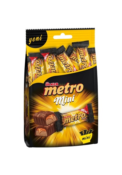 Ülker Metro Mini 102g - Pratik Atıştırmalık Çikolata 8'li Avantaj Paketi - 8 Adet Tarı