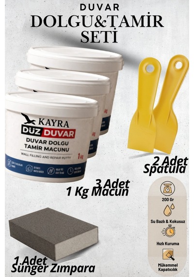 6 Parça Beyaz Duvar Tamir Macunu Seti 3 Adet 1000 Gr - 3000 Gr Çatlak, Delik Ve Derz Dolgusu - 2 Adet Plastik Spatula Ve Kübik Zımpara İle Alçı Yüzey Onarım Seti 3 Kg 3 Kilo Duvar Tamir Macunu Seti Beyaz Beyaz 6 Parça Beyaz Duvar Tamir Macunu Seti 3 Adet 1000 Gr - 3000 Gr Çatlak, Delik Ve Derz Dolgusu - 2 Adet Plastik Spatula Ve Kübik Zımpara İle Alçı Yüzey Onarım Seti 3 Kg 3 Kilo Duvar Tamir Macunu Seti Beyaz Beyaz