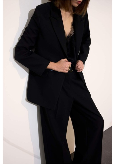 Defacto Oversize Blazer Ceket G9099ax26spbk81 Siyah-bk81