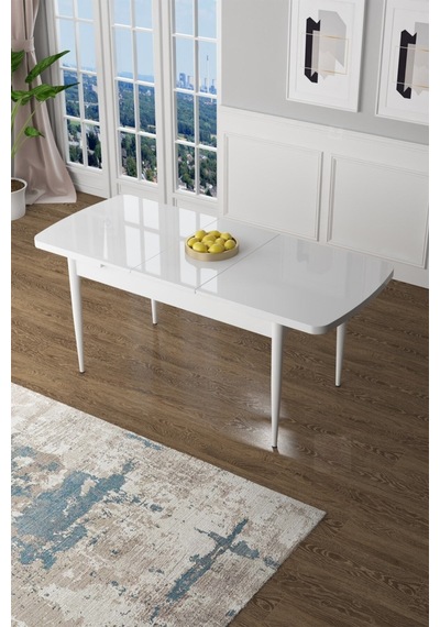 Canisa Concept Zen Serisi 80x132 Mdf Açılabilir Beyaz Mutfak Masası Takımı Ve 6 Gül Kurusu Sandalye Beyaz&gülkurusu Takım Canisa Concept Zen Serisi 80x132 Mdf Açılabilir Beyaz Mutfak Masası Takımı Ve 6 Gül Kurusu Sandalye Beyaz&gülkurusu Takım
