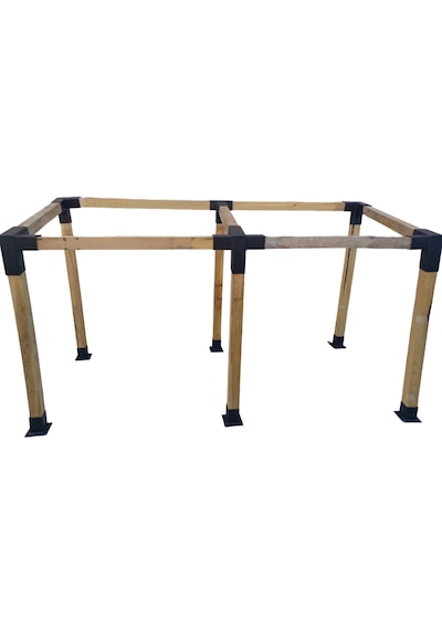 15 Pergola Çardak 8x8cm Montaj Seti Demir Bağlantı Gölgelik Ev