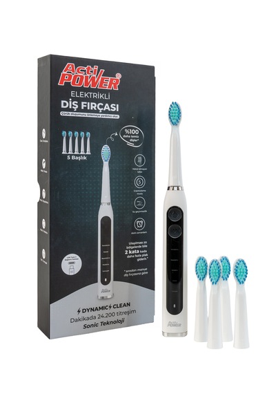 Acti Power Dynamic Clean Elektrikli Şarjlı Diş Fırçası 5 Başlık