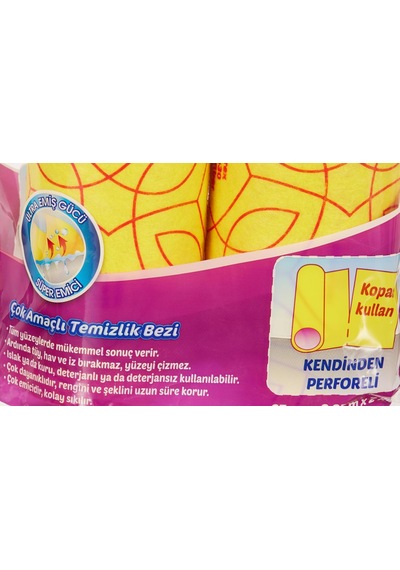Mega Rulo Temizlik Bezi 6'li Paket Belirtilmemiş