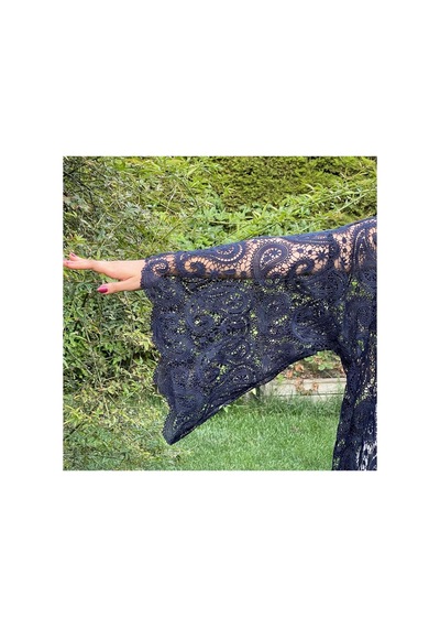 Lila Mare Dantel Handmade Beachwear Yazlık Kimono Standart Bedenlere 36-44 Arası Uygundur Renkli Renkli Lila Mare Dantel Handmade Beachwear Yazlık Kimono Standart Bedenlere 36-44 Arası Uygundur Renkli Renkli
