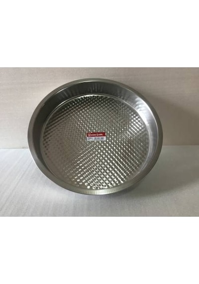 Çiğ Köfte Tepsisi - 0 Numara - Çelik Leğen Motifli - 36 CM