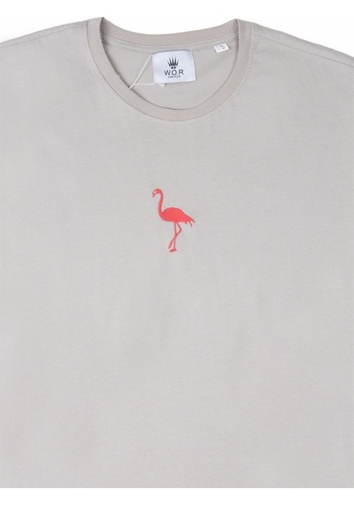Watchofroyal Flamingo T-shirt Gri