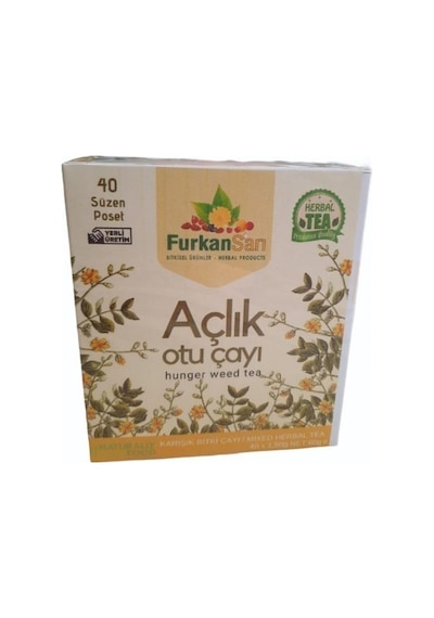 Furkan Sarı Açlık Otu Süzen Poşet Bitki Çayı 40 x 1.5 G