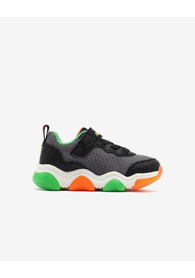 Skechers Mighty Glow 2.0-dino-bolt Küçük Erkek Çocuk Siyah Işıklı Spor Ayakkabı 403501n Bkor Siyah