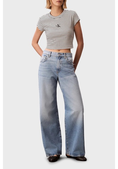 Calvin Klein Bayan T Shirt Lv047f833g Xdy Siyah Beyaz