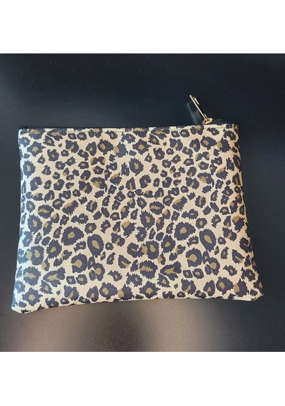 Meryy Collection Clutch Simli Leopar Çanta Leopar