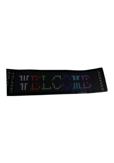 Bluetooth Lu Telefon Kontrollü 16x64 Flexible Matrix Led Ekran 5-12v 370 87 Mm Renkli