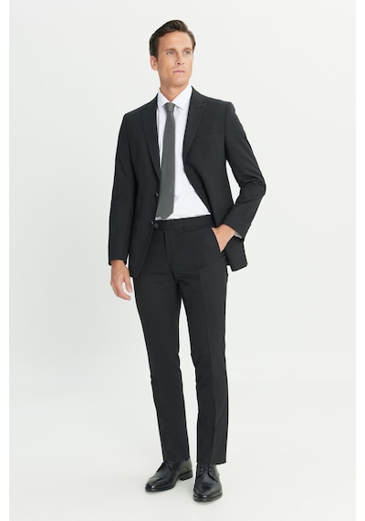 AC&Co / Altınyıldız Classics Erkek Sıyah Su Geçirmez Ekstra Slim Fit Kırlangıç Yaka Yünlü Nano Takım Elbise Siyah AC&Co / Altınyıldız Classics Erkek Sıyah Su Geçirmez Ekstra Slim Fit Kırlangıç Yaka Yünlü Nano Takım Elbise Siyah