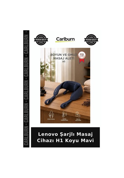 Özel Seri Lenovo Şarjlı Masaj Cihazı H1 Koyu Mavi Rahatlık Aleti Boyun Masajı Taşınabilir Alet Çok Renkli