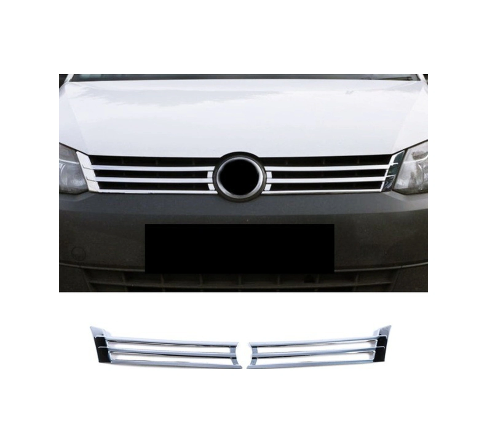 Ueskrom Vw Caddy Krom Ön Panjur 2010-2014 Paslanmaz Çelik
