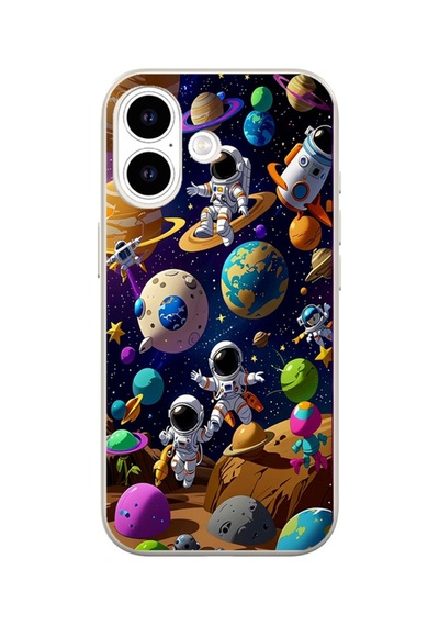 Arvencase Apple iPhone Uyumlu 17 Uyumlu Hd Kalite Orta Sertlikte Baskılı Desenli Silikon Renk4 Renk4
